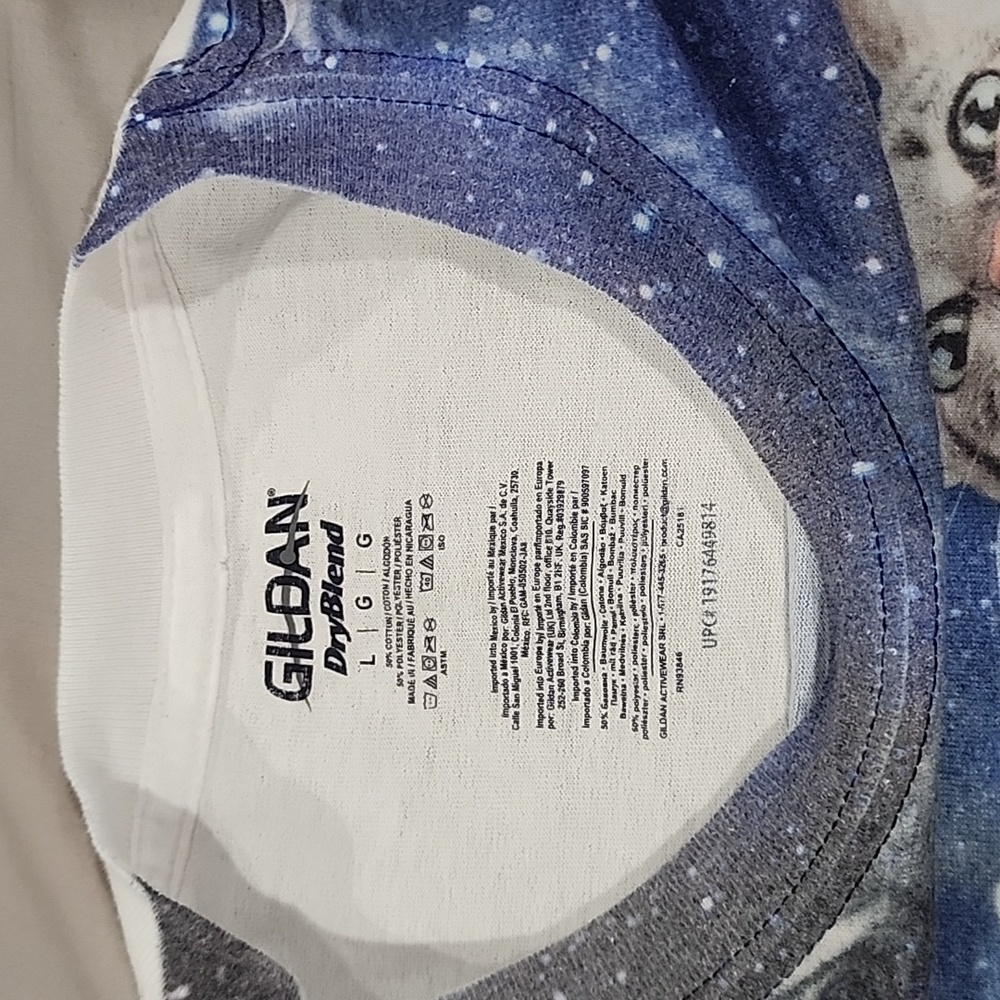 Adorable men cat #spaceshuttle shirt size L - Picture 7 of 8